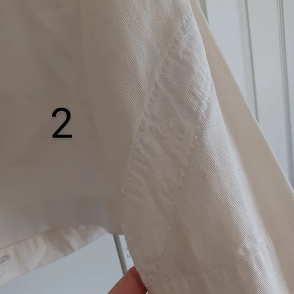 50s - 60s Vintage White 2 Navy Uniform Tops with Black Insignia. Shirts Retro - Picture 14 of 16